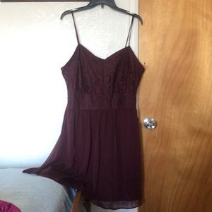 Maurices dress-maroon